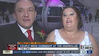 First wedding on the Linq High Roller, meet the couple who won it