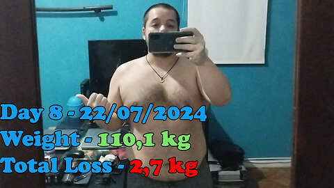 Day 8 of the weight loss challenge - 22/07/2024