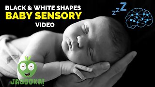 Baby Sensory Video - Black and White Animation - Sleepy Time Sleepy Shapes (Put newborn to sleep)