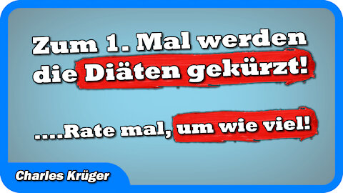 Zum 1. Mal werden im Bundestag die „Diäten“ gekürzt – Rate mal, um wie viel!