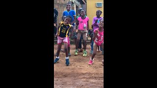 Happy kids show off their awesome dance moves