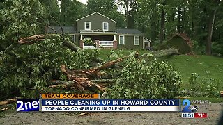 Homes damaged, trees down after tornado sweeps through Howard County