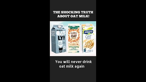 Oatmilk is trash