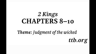 2 Kings Chapter 8-9-10 (Bible Study)