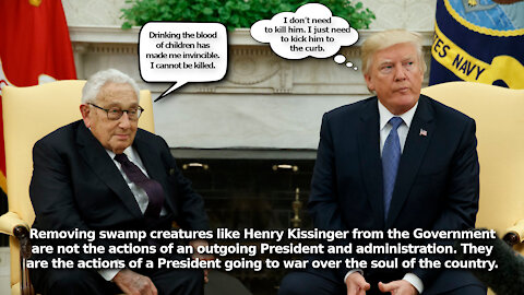 Trump Removes Henry Kissinger and other Swamp Creatures from Pentagon’s Defense Policy Board