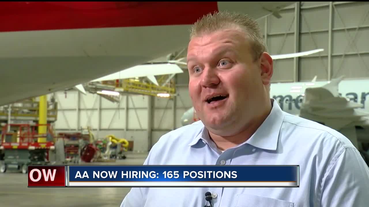 A.A. now hiring 165 more people