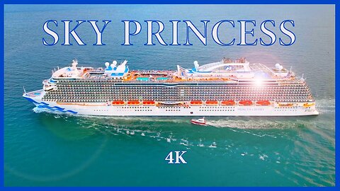 Sky Princess Departs Port Everglades - 4K