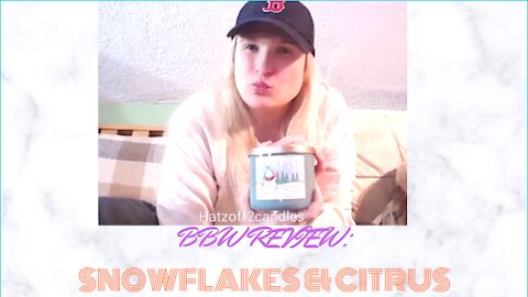 Bath & Body Works Snowflakes & Citrus Candle Review / Midnight Blue Citrus Dupe I The Candle Queen🕯👑
