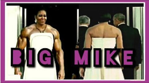 BIG MIKE - MICHAEL OBAMA, HIS HUSBAND BARACK, AND THEIR TWO BORROWED DAUGHTERS