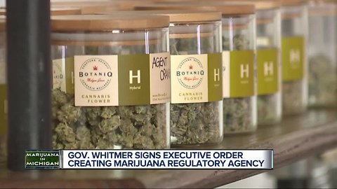 Gov. Whitmer signs executive order establishing Marijuana Regulatory Agency