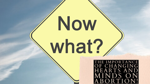 NOW WHAT? The Importance of Changing Hearts and Minds on Abortion!