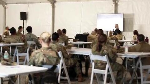 USAF Airmen prepare to open Community Vaccination Center to the public at Houston’s NRG Stadium