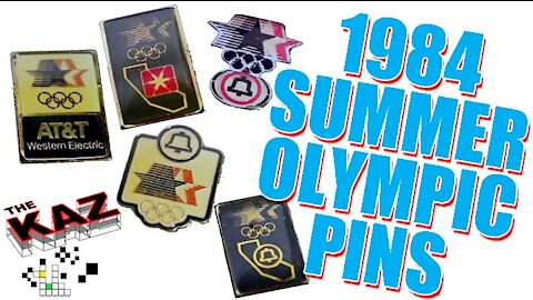 1984 Summer Olympic Games Telecommunications Pin Set