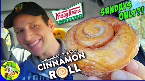 Krispy Kreme® ORIGINAL GLAZED® CINNAMON ROLL Review 🍩🌀 Sundays Only?! 🤔 Peep THIS Out! 🕵️‍♂️