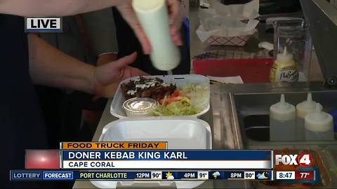 Food truck Friday: Doner Kebab King Karl 8:45AM