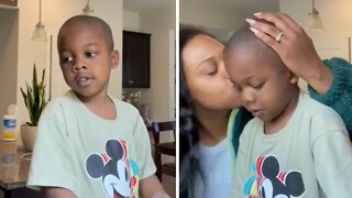 Sweet Kid Lovingly Helps Mom With The Dishes
