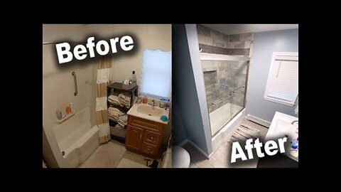 Bathroom Remodel Time-Lapse - DIY Renovation Start to Finish