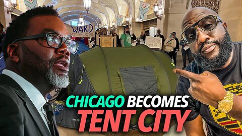 Chicago Becomes Tent City For Migrants Under Mayor Brandon Johnson's Watch... Lori Lightfoot Laughs