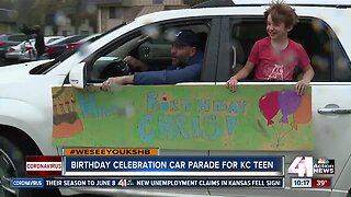 Kansas City teen battling cancer surprised with birthday parade