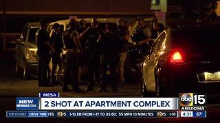 Two shot at apartment complex in Mesa