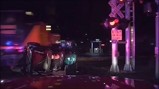 Train Hits Car Seconds After Driver Is Rescued