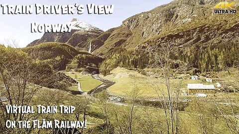 4K CAB VIEW: Spring 2020 on the Flåm Railway. But no tourists?
