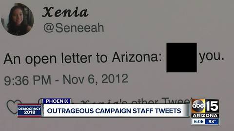 Campaign staffers questioned over outlandish tweets