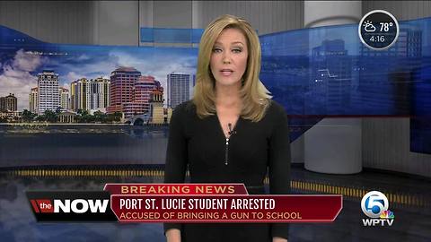 Student arrested after gun, ammo found at Port St. Lucie High School