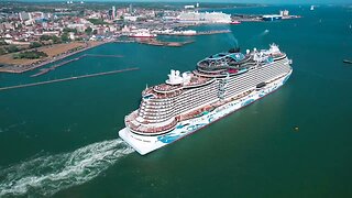 Norwegian Prima cruise ship Southampton UK 4K 24th June 2023