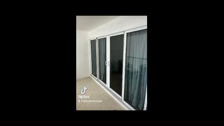 Hurricane impact sliding glass door repair; roller replacement and track refurbishing