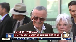 Marvel Comic creator Stan Lee dies