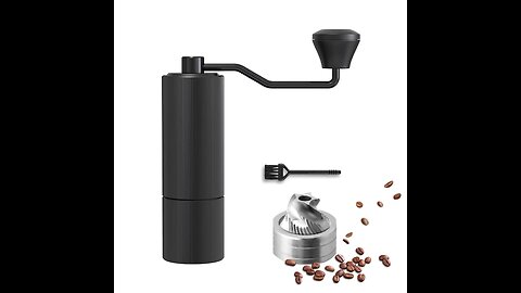 Manual Coffee Grinder by Alpaca Ventures - Stainless Steel Conical Burr Coffee Grinder Manual w...