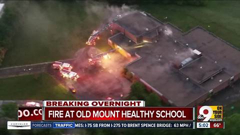 Fire at abandoned Mount Healthy school 'suspicious'