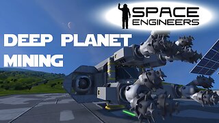 Space Engineers Planet Survival Ep 20 - Mining Deep Under The Ground - Planet Mining.