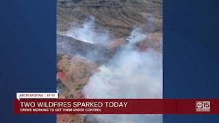 Firefighters battling multiple wildfires in Arizona