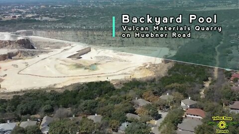 Setting A Record for World's Largest Backyard Pool by Vulcan Materials - Drone Flight Over a Quarry