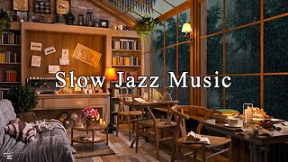 Slow Jazz Music & Cozy Coffee Shop Ambience ☕ Relaxing Jazz Instrumental Music for Relaxation, Study