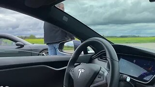 825 HP Tesla Model S 2021 model year vs Porsche Taycan Turbo S