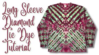 Tie-Dye Designs: Incredible Long Sleeve Diamond Incline Ice Dye PRO Chem Part 1