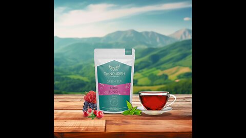 Wonders of Berry Punch Green Tea with TeaNOURISH.in