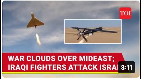 Iraqi Fighters Attack Israel From Air & Sea; Big Spike In Attacks After Iran FM's Mideast Tour