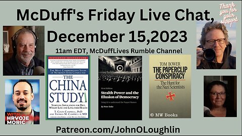 McDuff's Friday Live Chat, December 15,2023