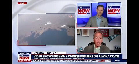 U.S. intercepts Russian and Chinese bombers off Alaskan coast.