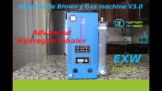 New H2Life Brown's Gas inhaler for hydrogen breathing