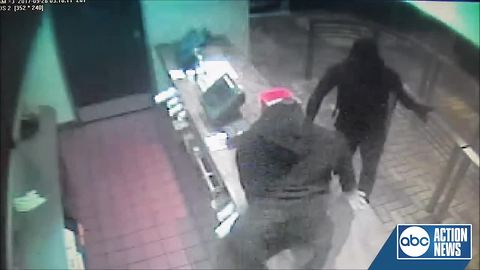 Deputies looking for 2 suspects caught on video robbing a Burger King at gunpoint