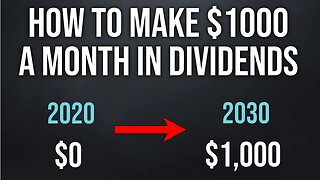 How To Make $1000 A Month Through Dividend Investing