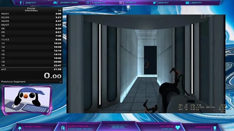 Let's Hunt a PB in Portal 1 Glitchless and try to watch up inbounds! | Swe/Eng |