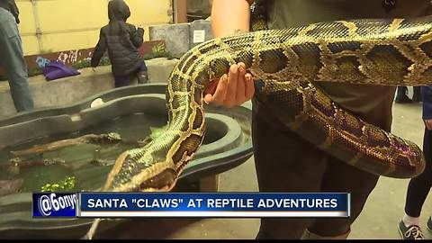 Reptile Adventures in Nampa host Santa "Claws"