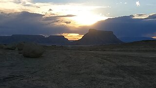 Sunset @ Skyline View View Overlook @ Factory Butte Near Hanksville Utah