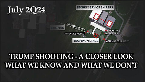 Trump Shooting - A Closer Look - What We Know And What We Don't - 7-25-24..